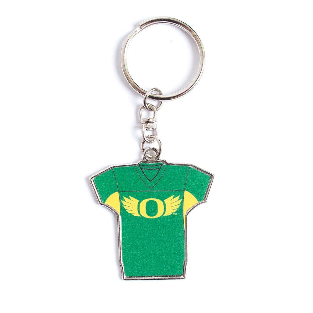 Classic Oregon O, Green, Keychain/Keytag, Metal, Home & Auto, Unisex, Football, Aminco, 686291